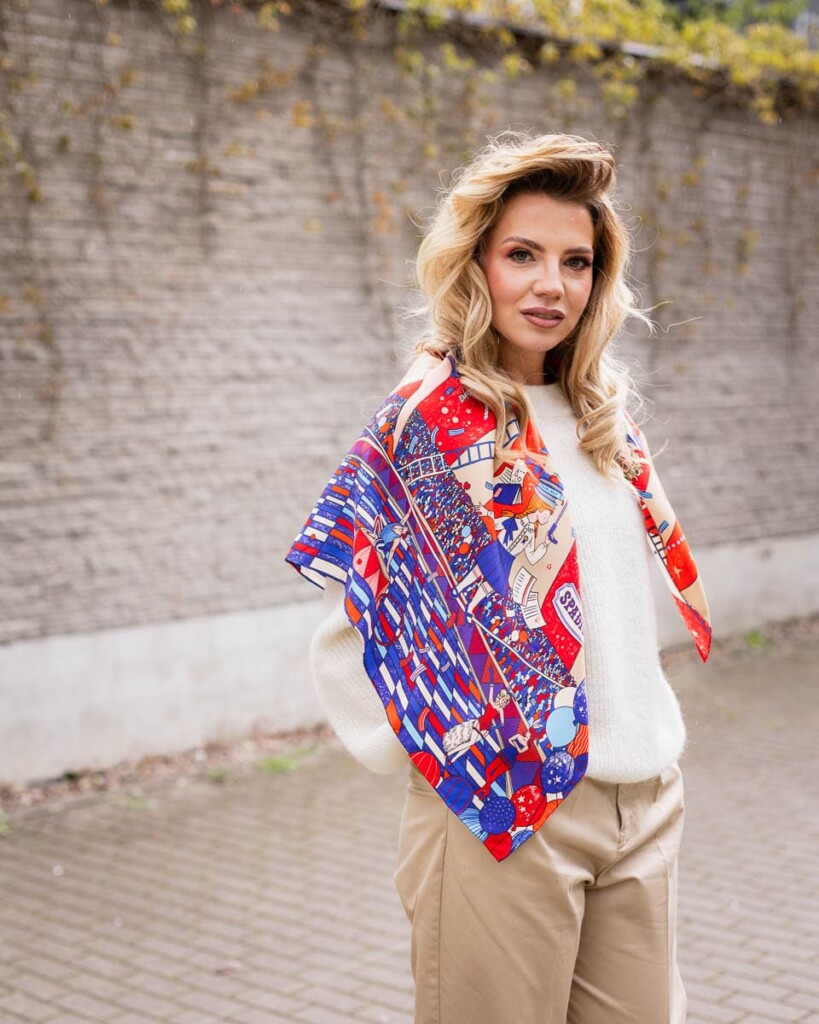 jedwabna apaszka cyrk spadiora 1