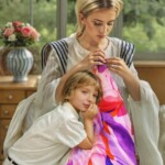 apaszka jedwabna miedzypokoleniowa spadiora mary cassatt mloda matka szyjaca