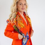 apaszka jedwabna dwustronna fauna spadiora 14