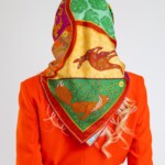 apaszka jedwabna dwustronna fauna spadiora 16