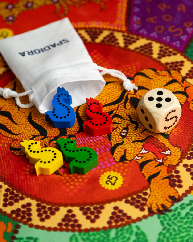 apaszka jedwabna dwustronna fauna spadiora 18