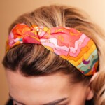 jedwabna opaska do wlosow z supelkiem usta spadiora