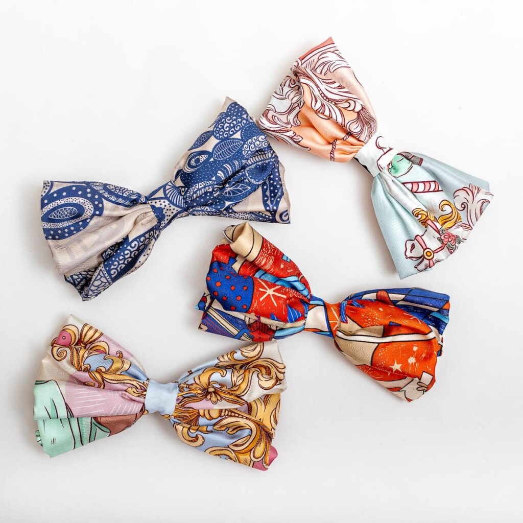 jedwabne kokardy do wlosow ondo spadiora