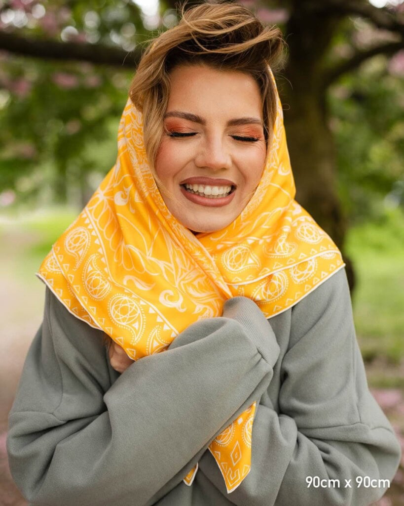 apaszka jedwabna dwustronna totem spadiora 2