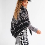 apaszka jedwabna dwustronna feminimal czarna spadiora 13