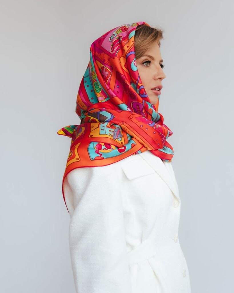 apaszka jedwabna dwustronna playlista spadiora 6