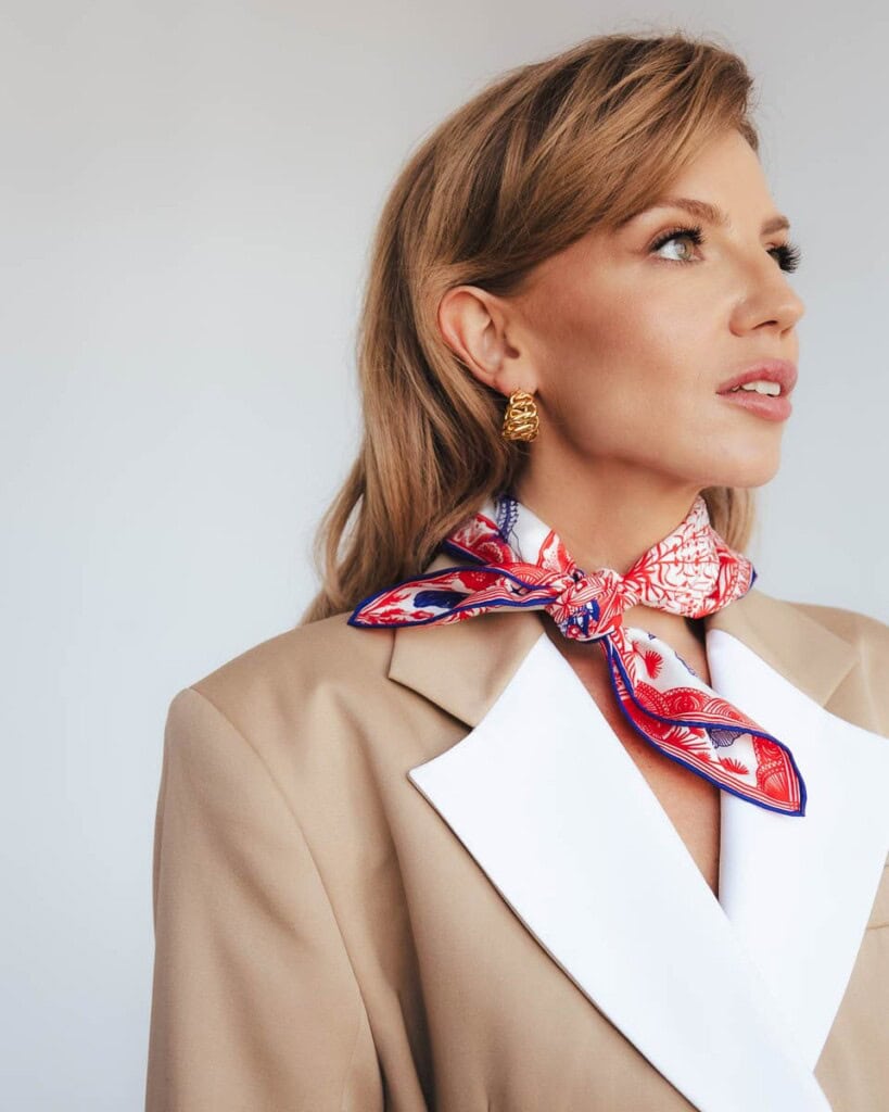 apaszka jedwabna dwustronna wiwat spadiora 19