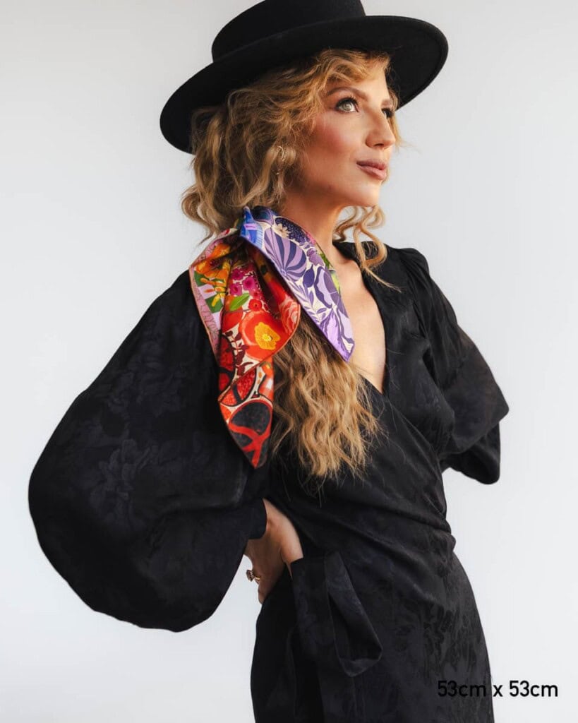 apaszka jedwabna dwustronna frykasy spadiora 16