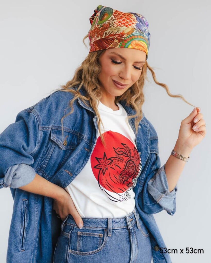 apaszka jedwabna dwustronna frykasy spadiora 18