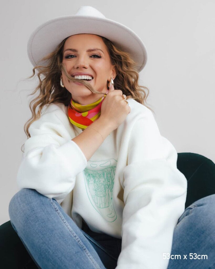 apaszka jedwabna dwustronna self love first spadiora 11