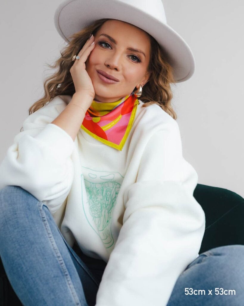 apaszka jedwabna dwustronna self love first spadiora 12