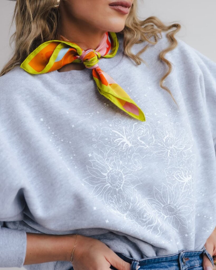 apaszka jedwabna dwustronna self love first spadiora 9