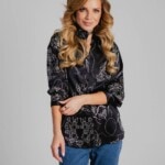 jedwabna koszula feminimal czarna spadiora 1