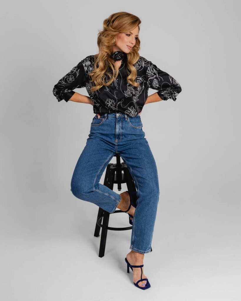 jedwabna koszula feminimal czarna spadiora 4