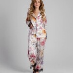 jedwabna pizama senso kwiaty zodiaku zestaw z dlugimi spodniami spadiora 2