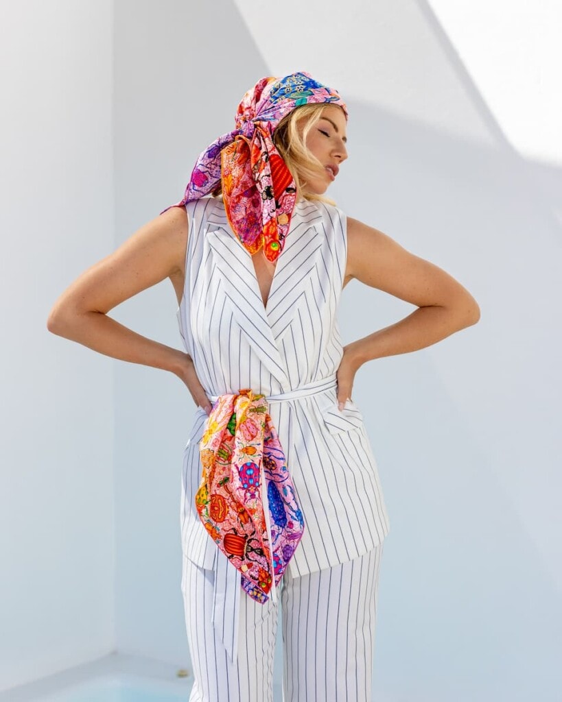 apaszka jedwabna dwustronna żuki spadiora 33