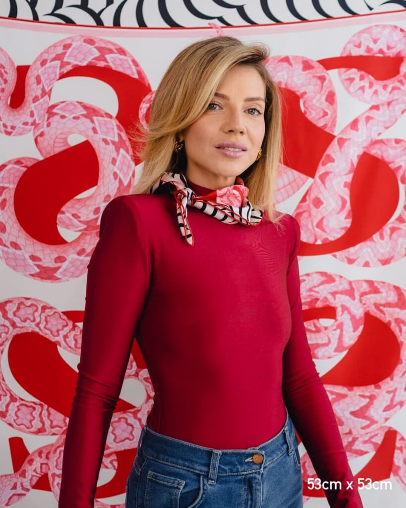 apaszka jedwabna dwustronna rok weza spadiora