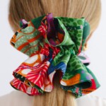 jedwabna gumka scrunchie ornamilo safari spadiora 1