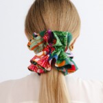 jedwabna gumka scrunchie ornamilo safari spadiora