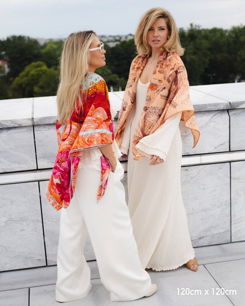 chusta welaniano jedwabna dwustronna rok drewnianego smoka wiatraki spadiora