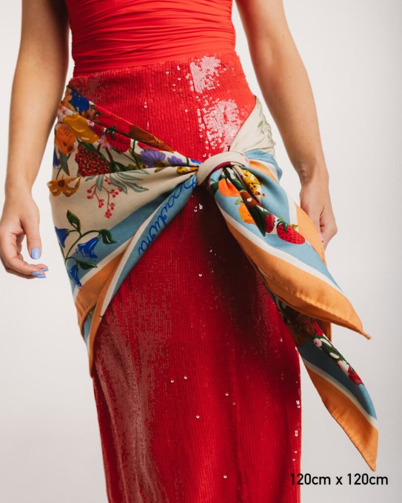 chusta welniano jedwabna dwustronna dojrzalosc spadiora