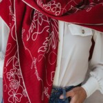 chusta welniano jedwabna dwustronna feminimal bordo spadiora 3