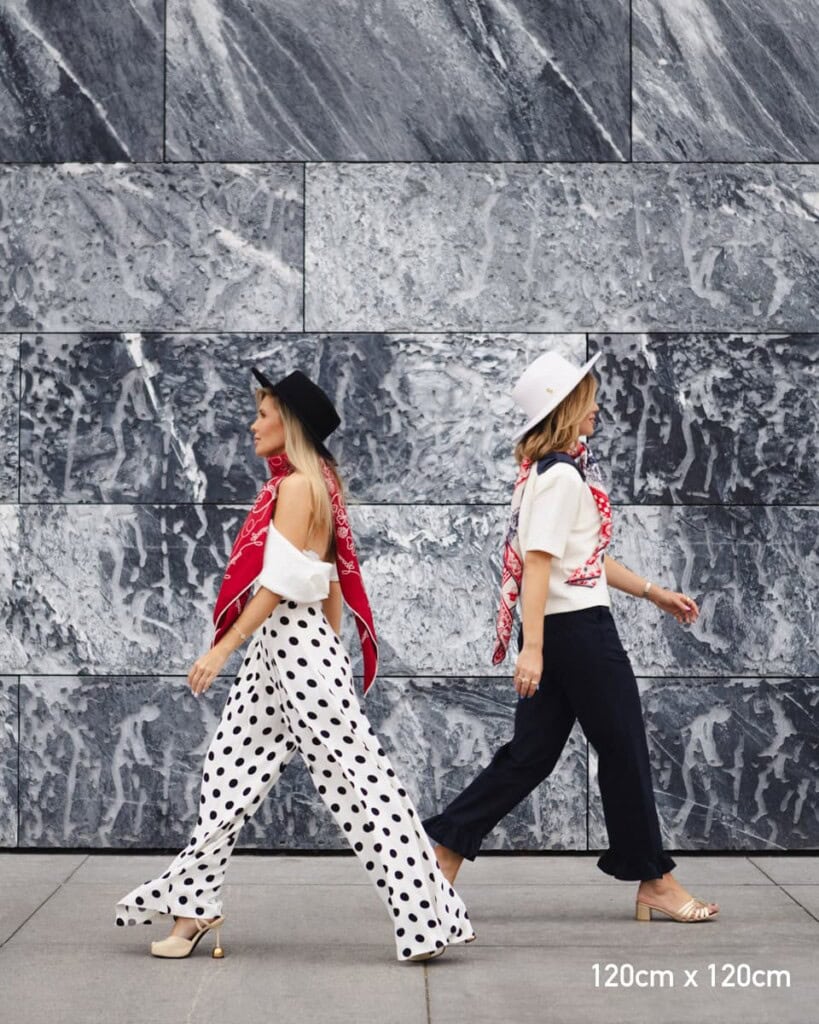 chusta welniano jedwabna dwustronna feminimal bordo wiwat spadiora