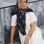 chusta welniano jedwabna dwustronna feminimal czarna spadiora 9