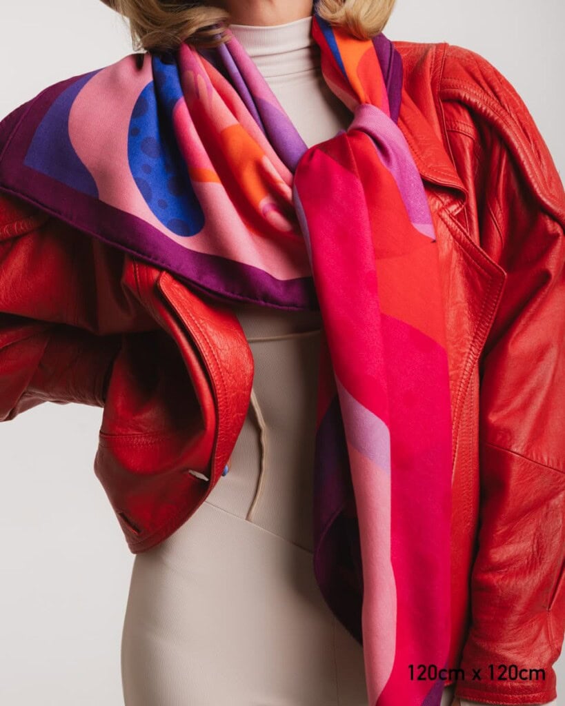 chusta welniano jedwabna dwustronna miedzypokoleniowa spadiora 1