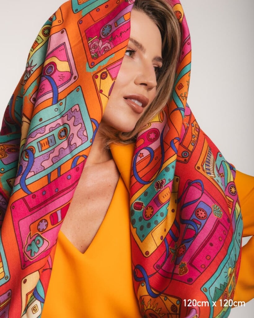 chusta welniano jedwabna dwustronna playlista spadiora 1