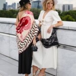 chusta welniano-jedwabna dwustronna rok weza feminimal czarna spadiora 5