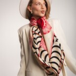 chusta welniano jedwabna dwustronna rok weza spadiora