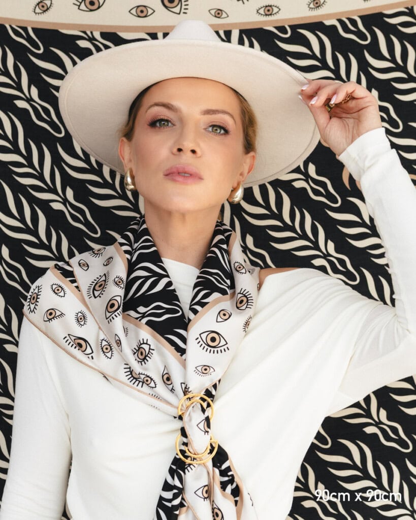 apaszka jedwabna dwustronna zebra spadiora 1