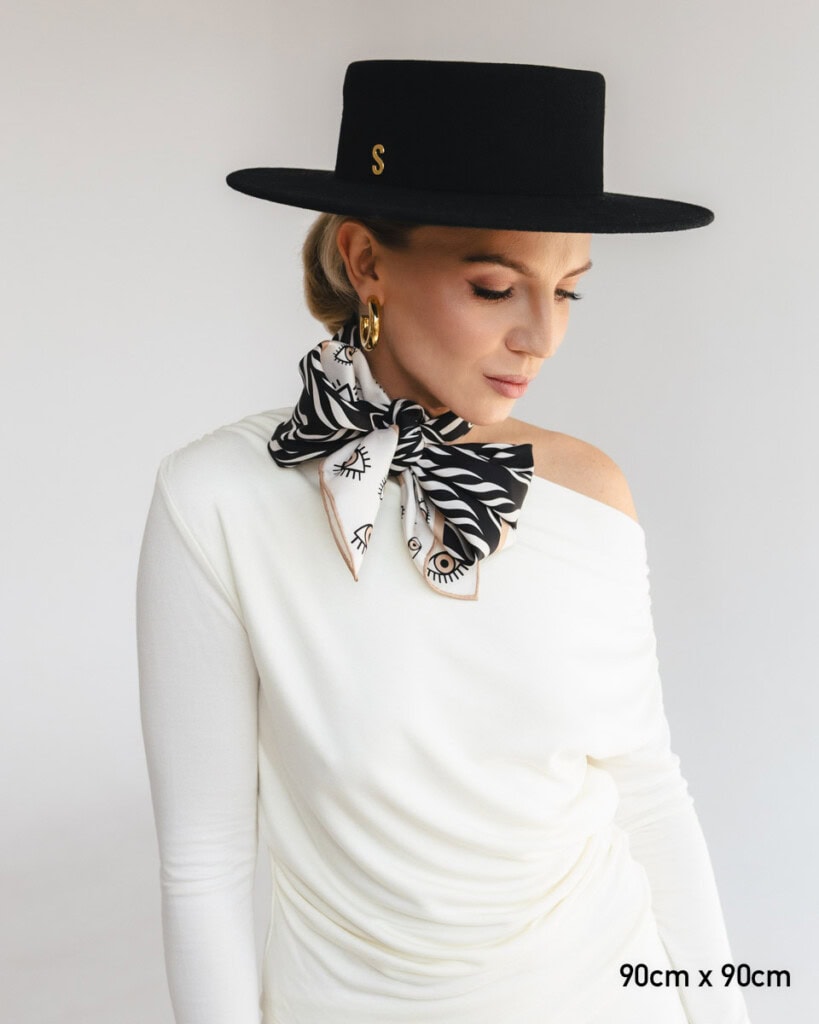 apaszka jedwabna dwustronna zebra spadiora 10