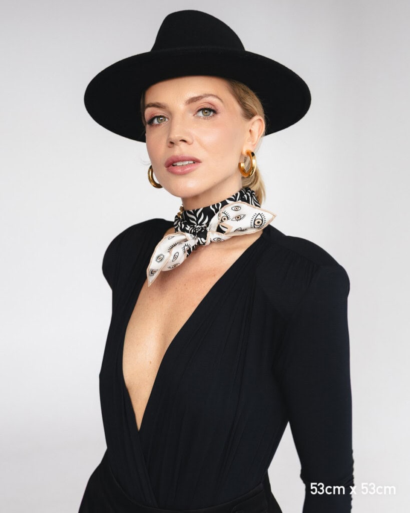 apaszka jedwabna dwustronna zebra spadiora 14