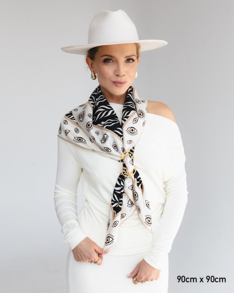 apaszka jedwabna dwustronna zebra spadiora 3