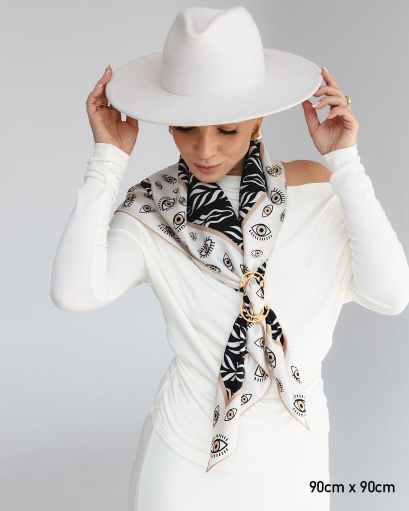 apaszka jedwabna dwustronna zebra spadiora 4