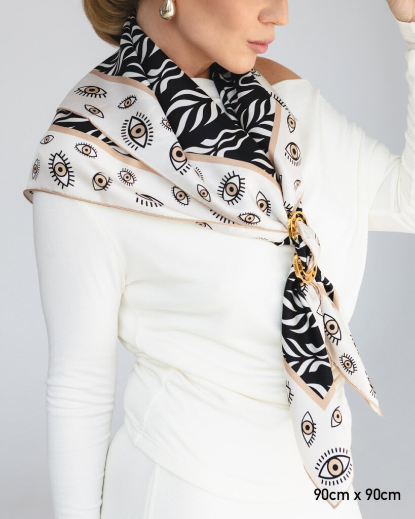 apaszka jedwabna dwustronna zebra spadiora 5