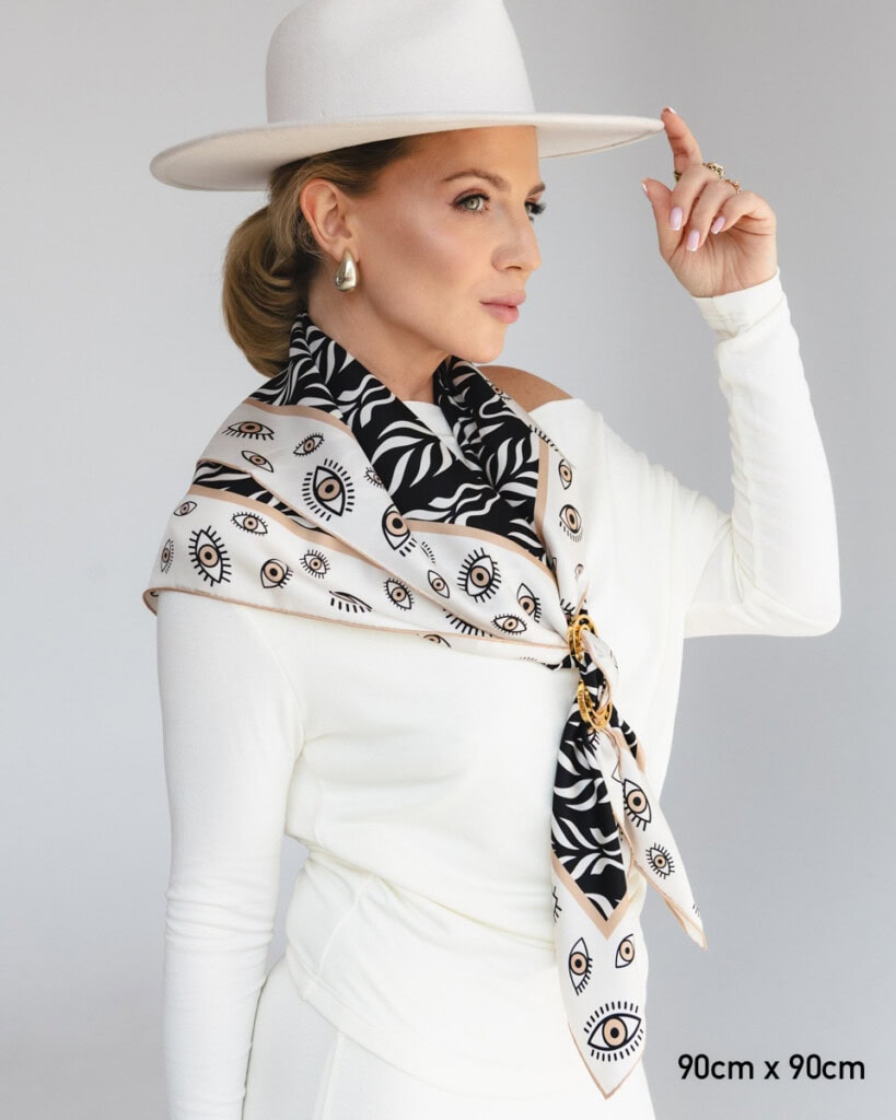 apaszka jedwabna dwustronna zebra spadiora 6