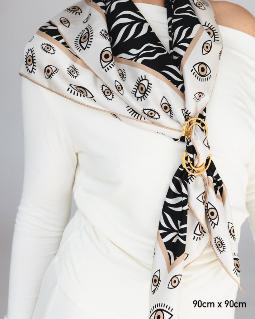 apaszka jedwabna dwustronna zebra spadiora 7