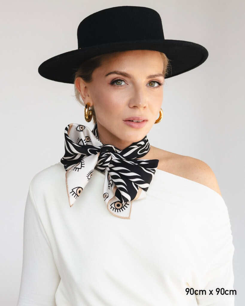 apaszka jedwabna dwustronna zebra spadiora 8