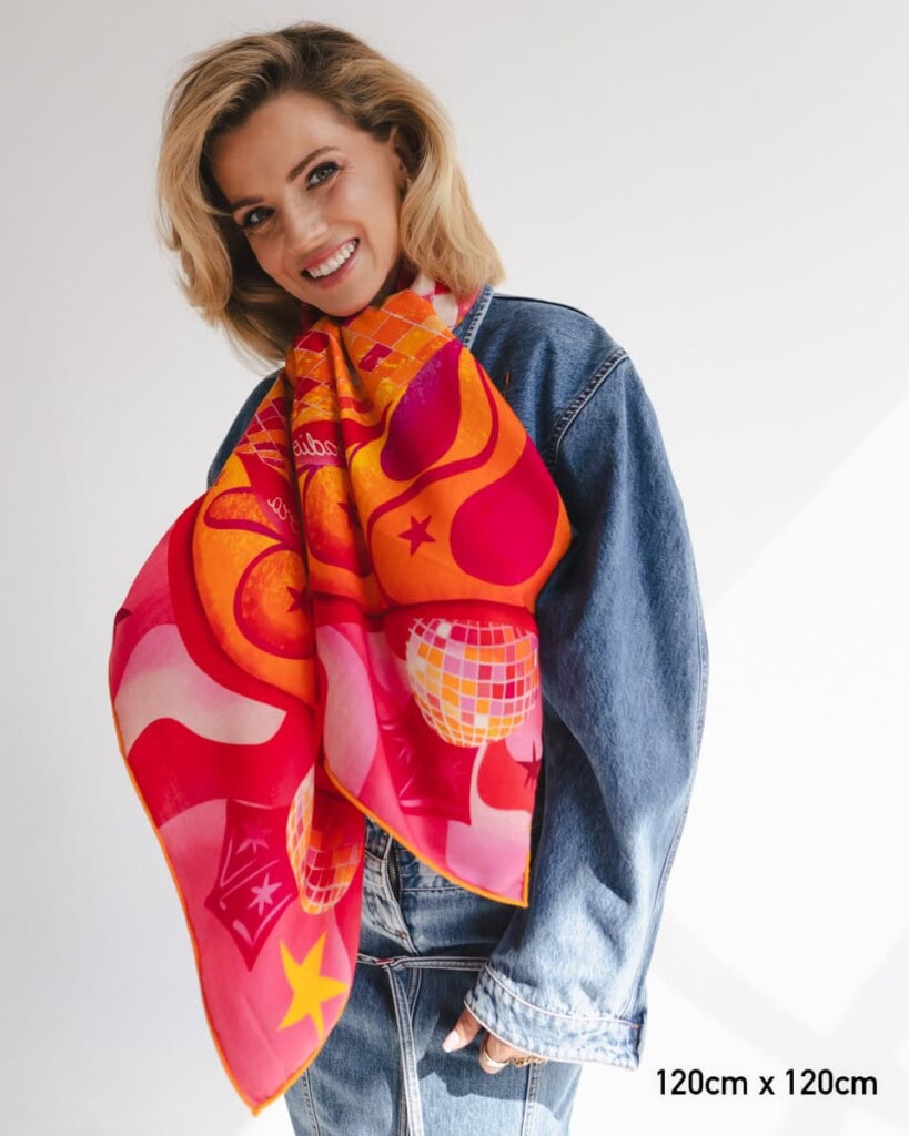 chusta welniano jedwabna dwustronna rozkosz spadiora 1