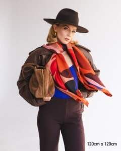 chusta welniano jedwabna dwustronna zywioly spadiora 6