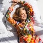 jedwabna satynowa pizama vesperto frykasy z dlugim rekawem i szortami spadiora