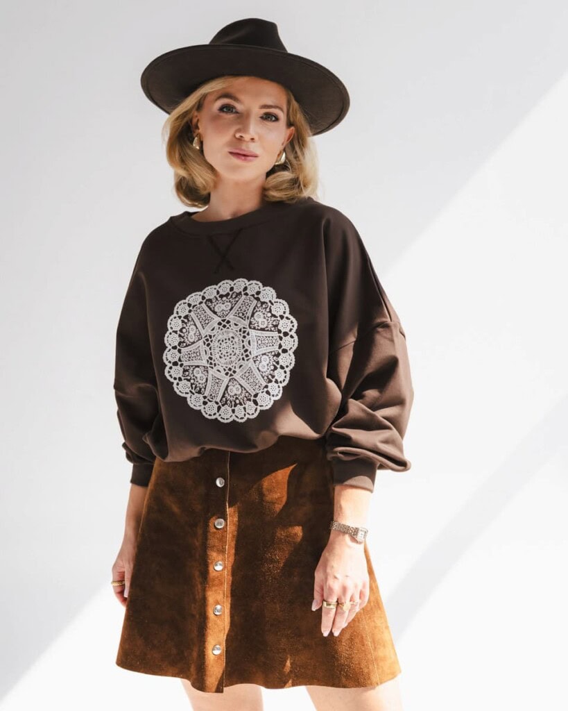 bluza movado brazowa spadiora