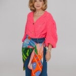 chusta welniano jedwabna dwustronna sen spadiora