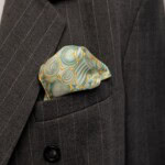 poszetka jedwabna meska dwustronna kintsugi spadiora