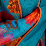 jedwabne kimono kwiaty podwodne spadiora 12