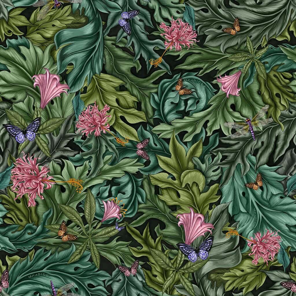 wzor pomander zielony spadiora