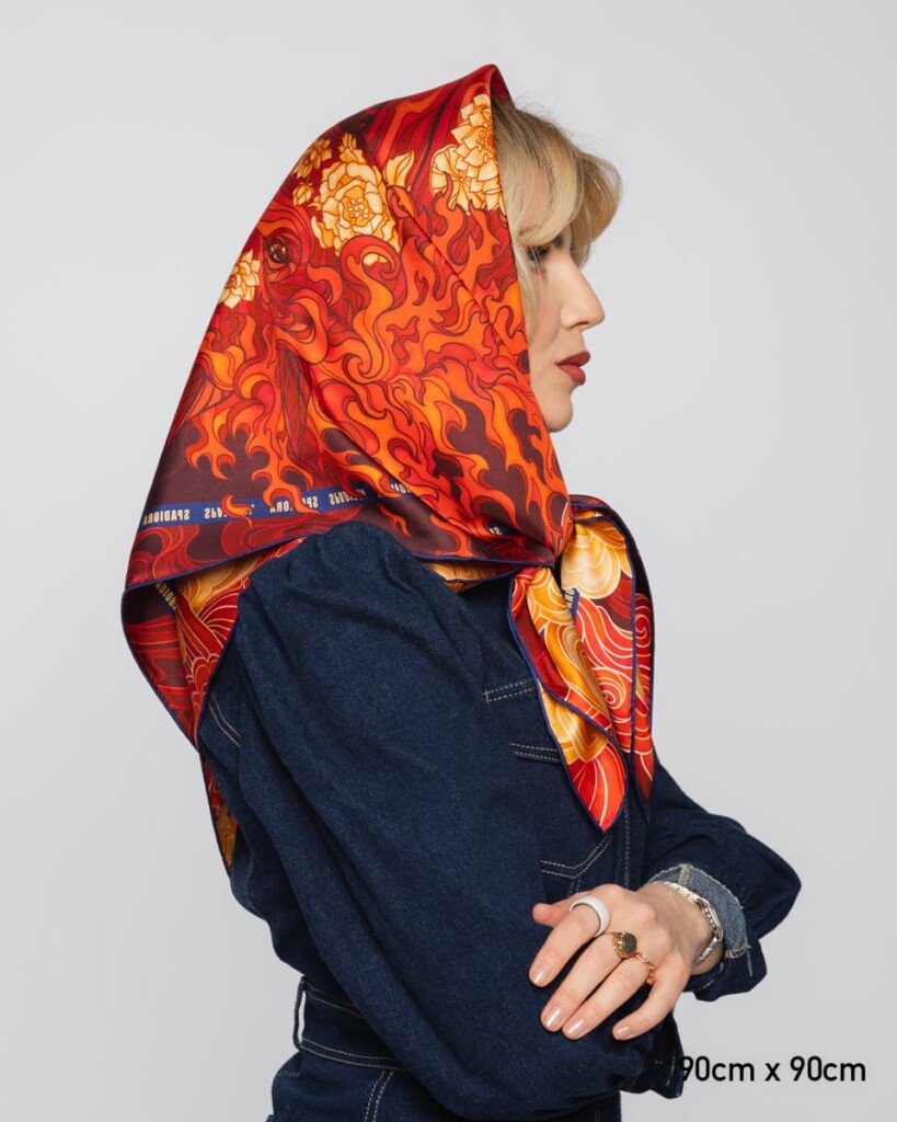 apaszka jedwabna dwustronna rok ognistego konia spadiora 1